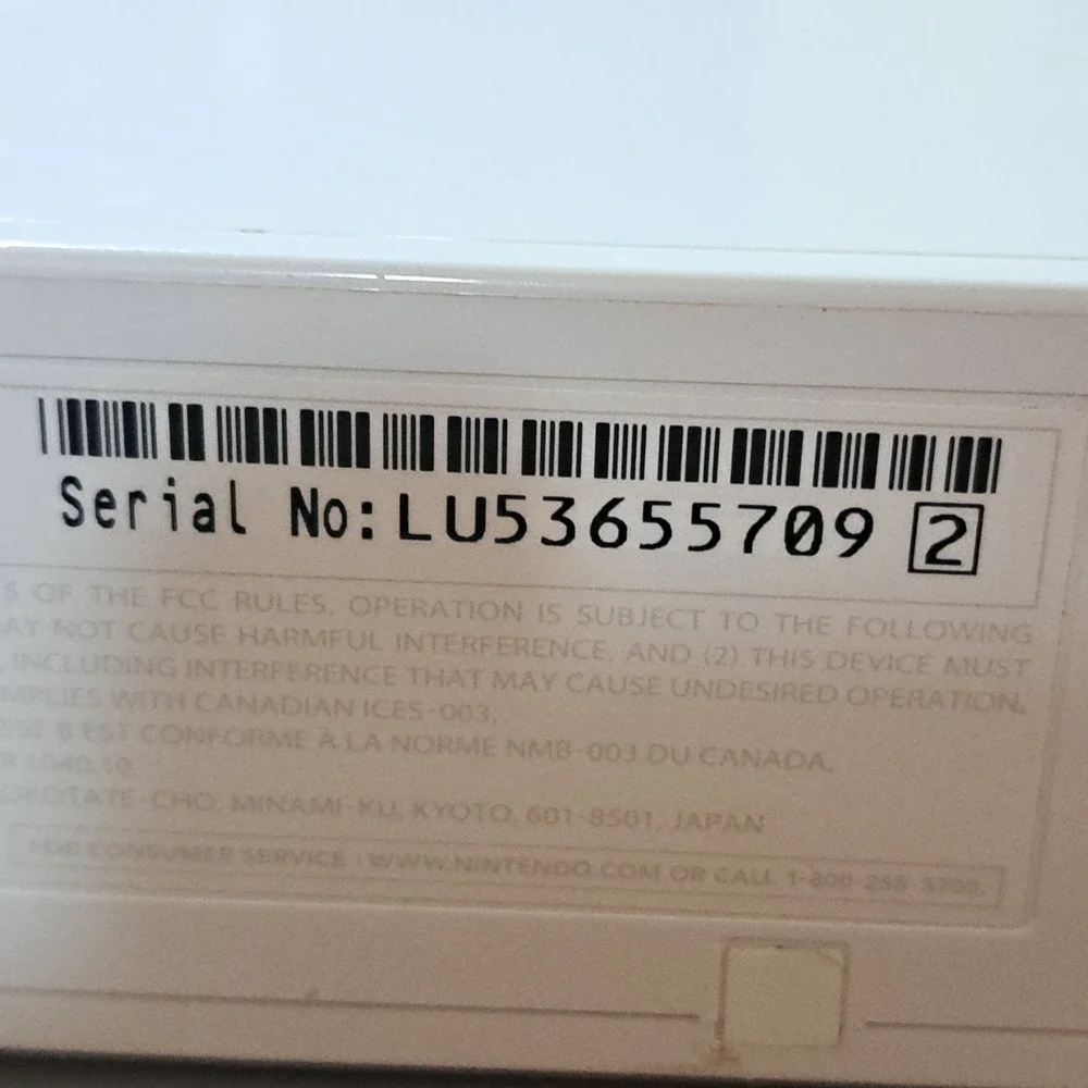 Nintendo wii console